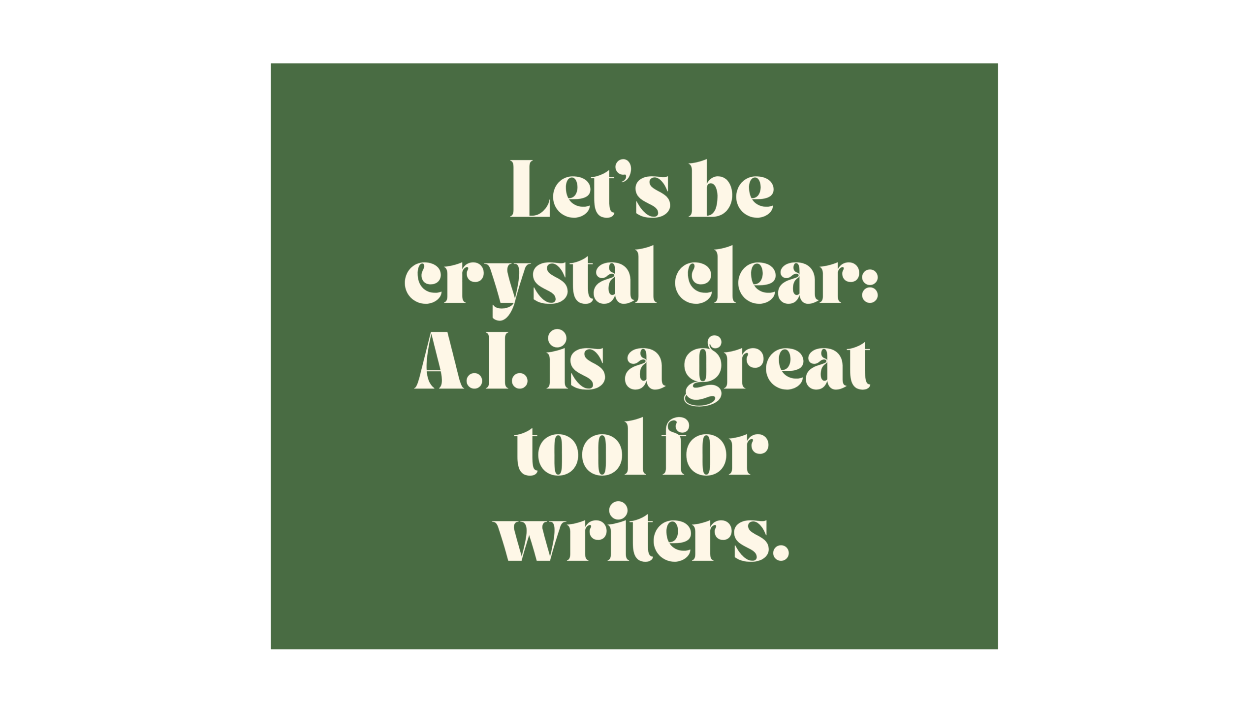 All in on AI? Aye, aye, captain!