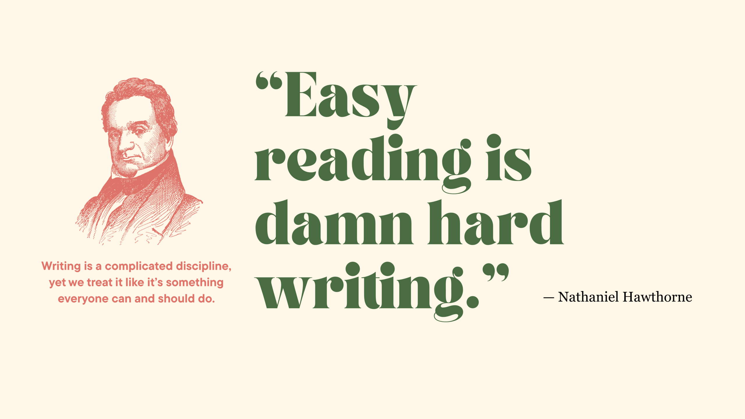 Why is writing so frustrating?